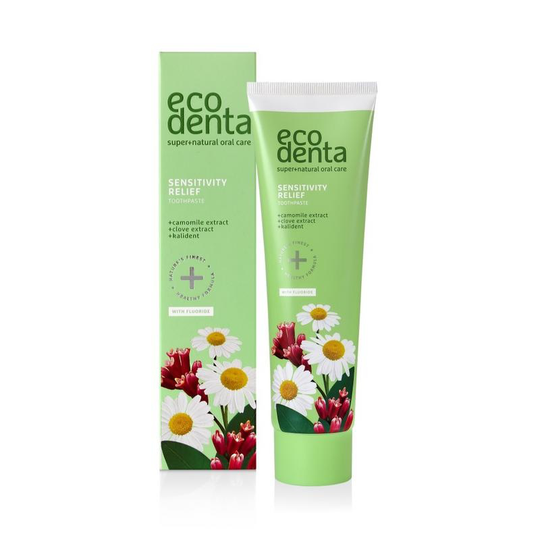 Ecodenta Tandpasta gevoelige tanden kamille (100 Milliliter)