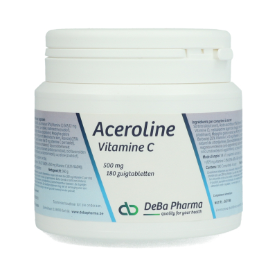 DeBa Pharma Aceroline Vitamine C 500 mg | 180 kauwtabletten
