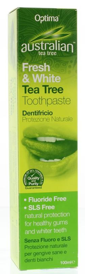 Optima Australian tea tree tandpasta fresh & white (100 Milliliter)