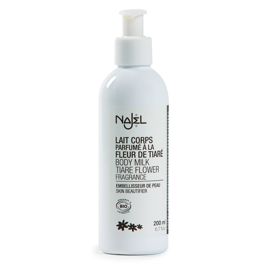 Najel Bodymilk Tiaré-bloem 200 ml per stuk