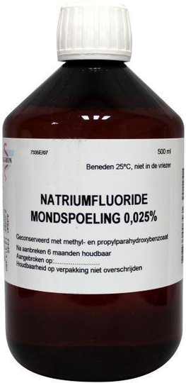 Fagron Natriumfluoride mondspoeling 0.025 (500 Milliliter)