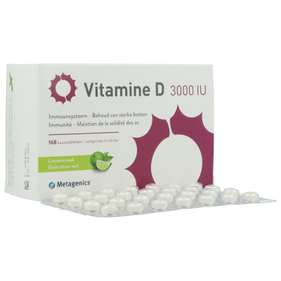 Vitamine D 3000 IU | 168 kauwtabletten