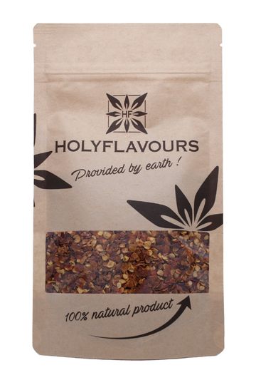 Chili Crushed 120.000 SCU kiemarm Biologisch 100 gram