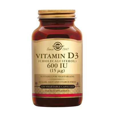 Solgar Vitamin D3 600 IU (15µg) | 120 capsules