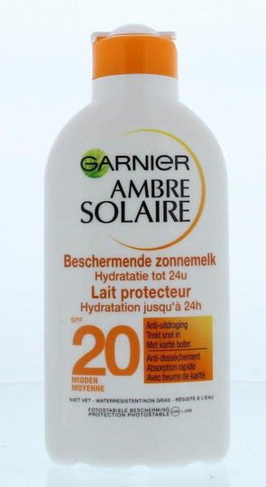 Garnier Ambre solaire zonnemelk SPF20 (200 Milliliter)