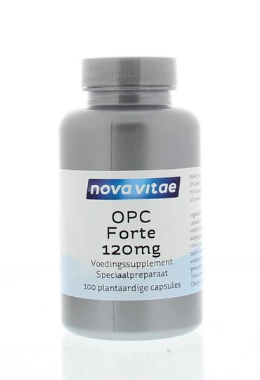 Nova Vitae OPC Forte 120 mg 95% (druivenpit extract) (100 Vegetarische capsules)