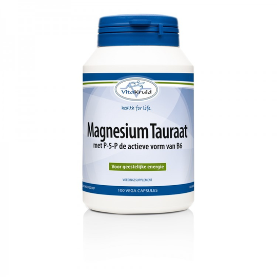 Vitakruid Magnesium tauraat met P-5-P (100 Vegetarische capsules)