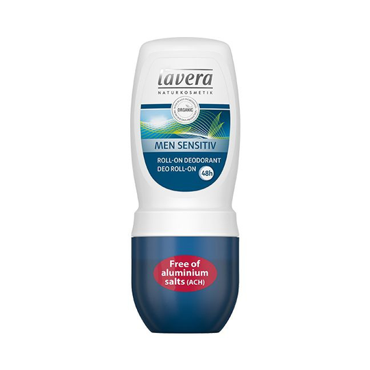 Lavera Men Sensitiv deodorant roll-on bio EN-FR-IT-DE (50 Milliliter)