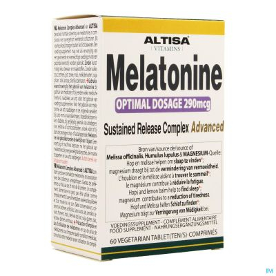Altisa Melatonine Optimal Dosage 290 mcg | 60 tabletten