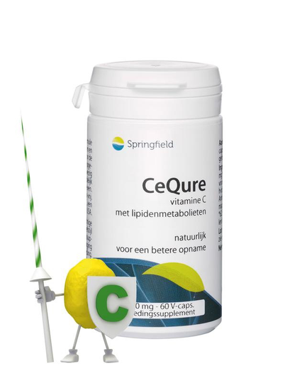 Springfield Cequre 500 mg vitamine C (60 Vegetarische capsules)