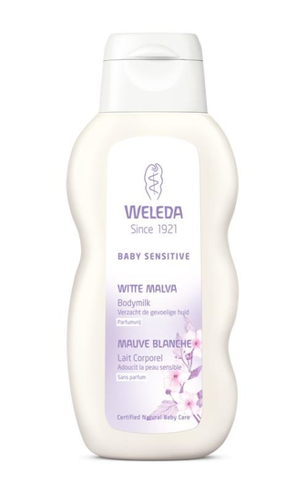 Weleda Baby witte malva sensitive bodymilk (200 Milliliter)