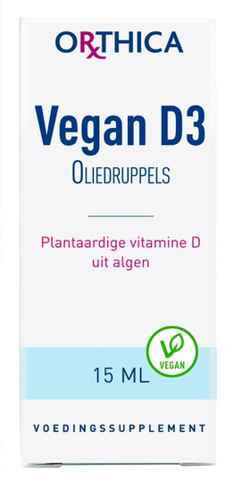 Orthica Vegan D3 oliedruppels (15 Milliliter)