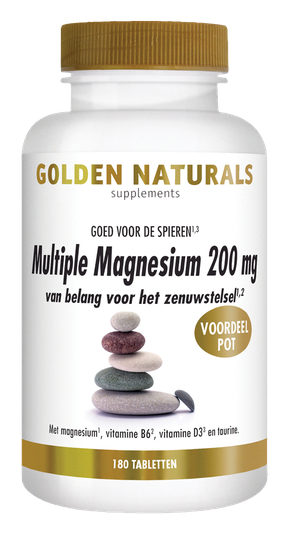 Golden Naturals Multiple Magnesium 200 mg