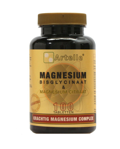 Artelle Magnesium bisglycinaat & citraat (100 Tabletten)