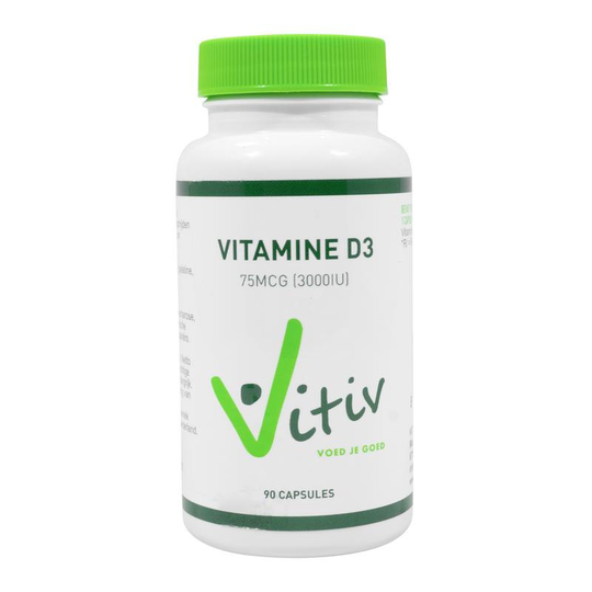 Vitiv Vitamine D3 3000IU/75mcg (90 Softgels)