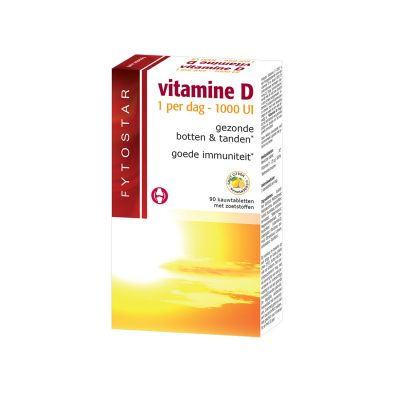 Fytostar Vitamine D 1000 IE | 90 kauwtabletten