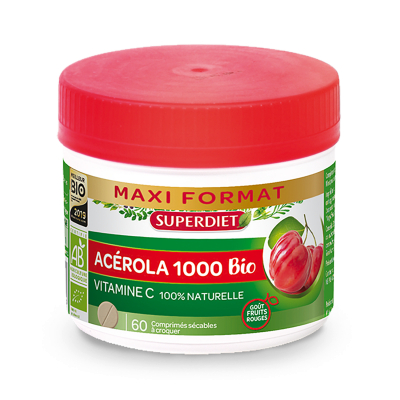 Superdiet Acerola 1000 | 60 kauwtabletten