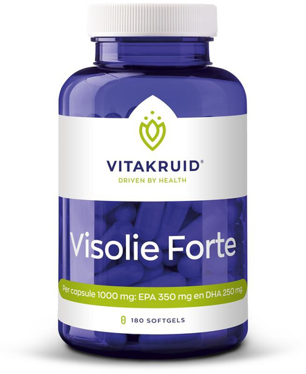 Vitakruid Visolie Forte 1000 mg EPA 35% DHA 25% (180 Capsules)