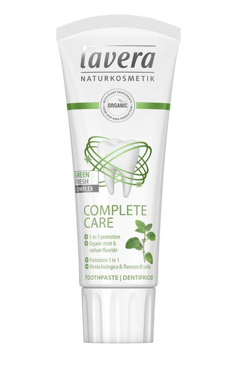 Lavera Tandpasta/toothpaste complete care bio EN-IT (75 Milliliter)