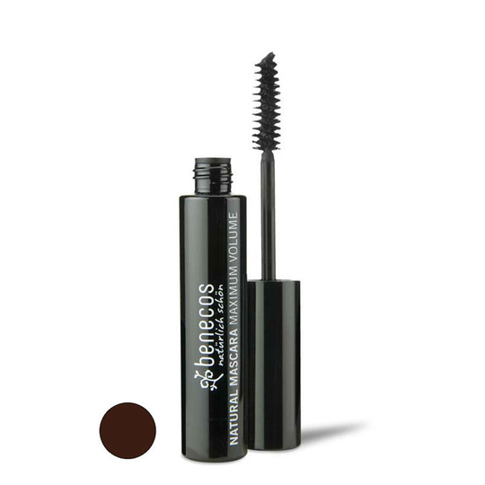Benecos Mascara smooth bruin maximum volume (8 Milliliter)