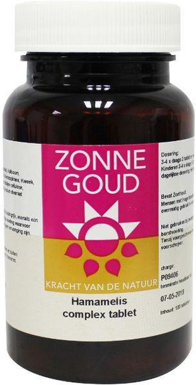 Zonnegoud Hamamelis complex (120 Tabletten)