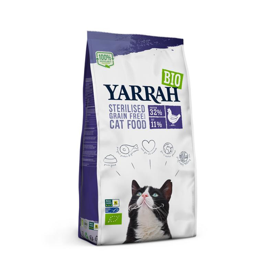 Yarrah Grain-free kattenvoer gesteriliseerde kat bio MSC (2000 Gram)