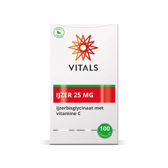 IJzer 25 mg IJzerbisglycinaat met Vitamine C