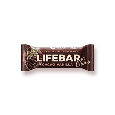 Lifefood Lifebar inchoco raw chocolade vanille bio (40 Gram)