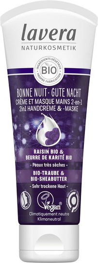 Lavera Good night 2-in-1 handcreme & masker bio FR-DE (75 Milliliter)