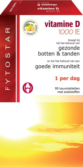 Fytostar Vitamine D kauw zuigtablet (90 Tabletten)