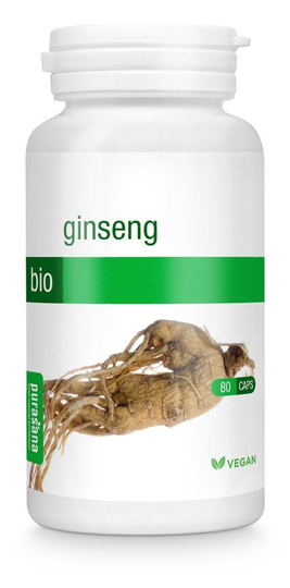 Purasana Ginseng vegan bio (80 Vegetarische capsules)