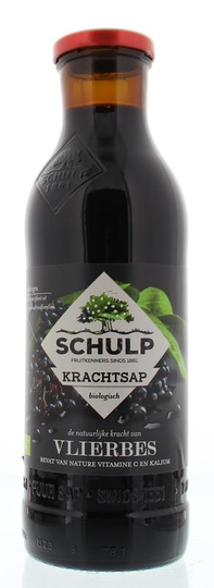 Schulp Krachtsap Vlierbes puur bio (750 Milliliter)