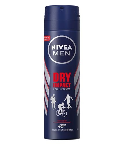 Nivea Men deodorant dry impact spray (150 Milliliter)