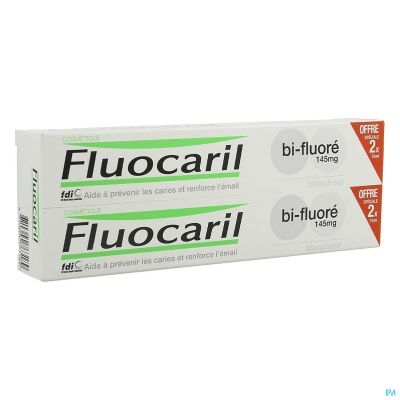 Fluocaril Bi-Fluoré 145 mg Whitening DUO | 2 x 75 ml PROMO