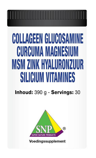 SNP Collageen glucosamine curcuma magnesium MSM (390 Gram)