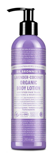 Dr Bronners Bodylotion lavendel/kokos (240 Milliliter)