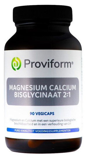 Proviform Magnesium calcium bisglycinaat 2:1 & D3 (60 Vegetarische capsules)