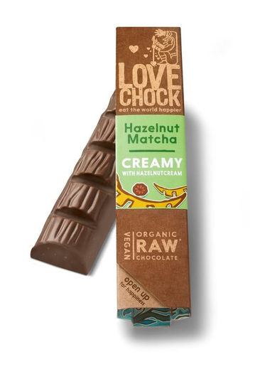 Lovechock M'lk hazelnoot matcha bio (40 Gram)