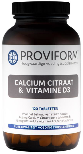 Proviform Calcium citraat & D3 (120 Tabletten)