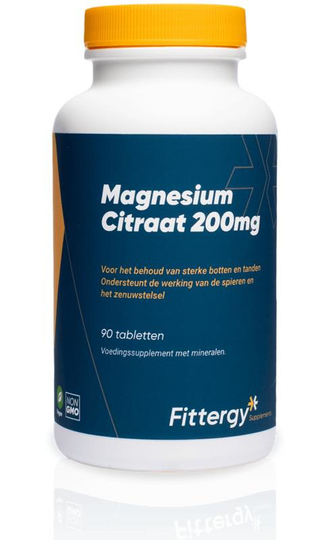 Fittergy Magnesiumcitraat 200mg (90 Tabletten)