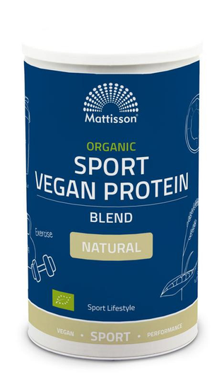 Mattisson Organic sport vegan protein blend natural (500 Gram)