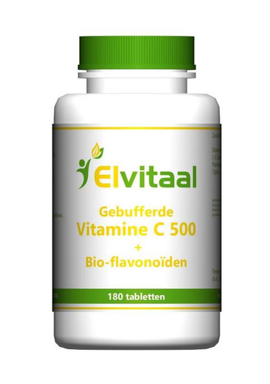 Elvitaal/elvitum Gebufferde vitamine C 500mg (180 Tabletten)