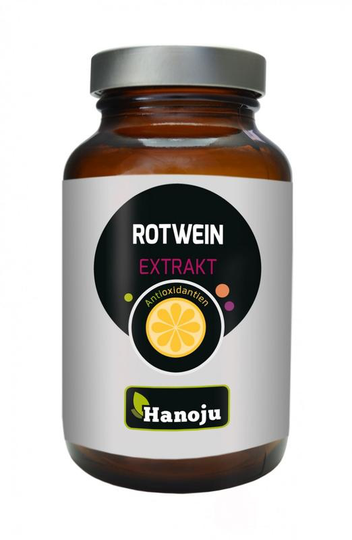 Hanoju Rode wijn extract 250mg (150 Vegetarische capsules)