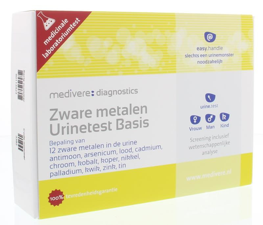 Medivere Zware metalen urinetest basis