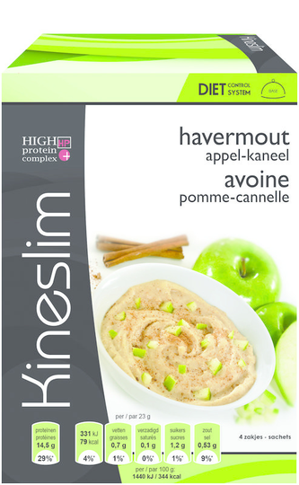 Kineslim Havermout appel kaneel (4 Stuks)
