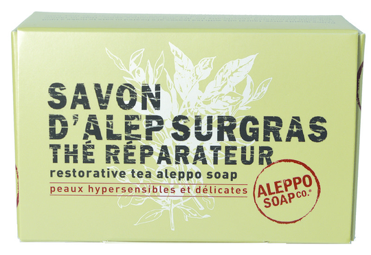 Aleppo Soap Co Aleppo zeep met thee in doosje (150 Gram)
