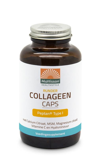 Mattisson Runder collageen peptan type 1 (180 Capsules)
