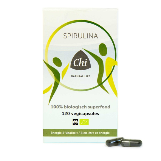 CHI Spirulina bio (120 Vegetarische capsules)