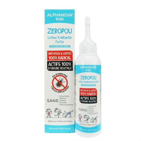 Alphanova Kids Zeropou behandeling anti hoofdluis (100 Milliliter)