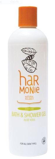 Harmonie Bad & douche gel aloe vera (400 Milliliter)